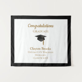 Tapiz Felicitaciones Graduadas Con Cap