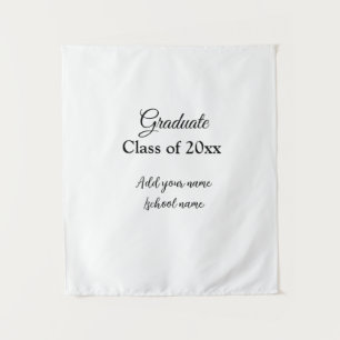 Tapiz Felicitaciones simples de graduación minimalista a