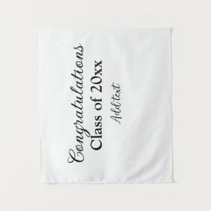 Tapiz Felicitaciones simples de graduación minimalista a