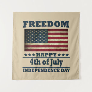Tapiz Feliz 4 de julio día de la independencia