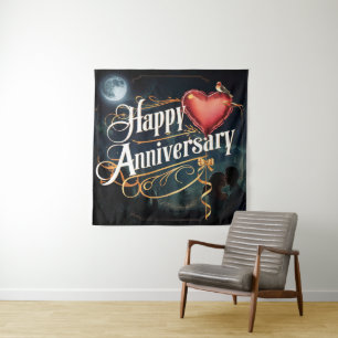 Tapiz Feliz aniversario Boda