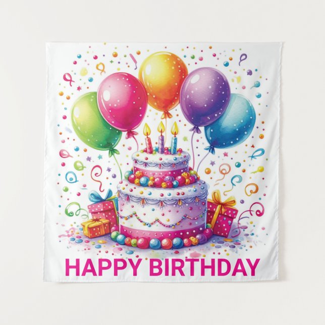 Tapiz Feliz Cumpleaños (Anverso)