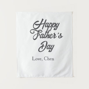 Tapiz Feliz día del padre gris nombre amor mejor papá de