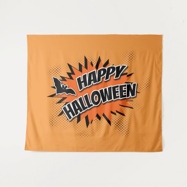 Tapiz Feliz Halloween (Anverso (horizontal))