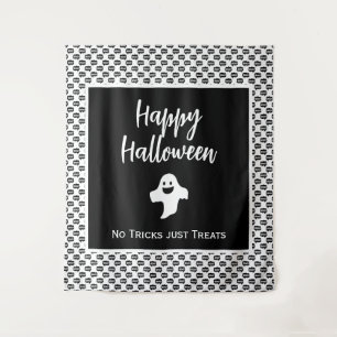 Tapiz Feliz Halloween fantasma boo no trucos solamente t