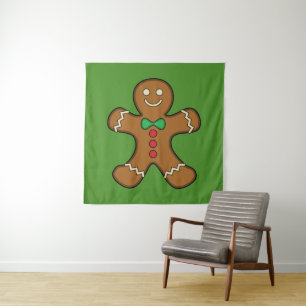 Tapiz Feliz hombre de pan de jengibre