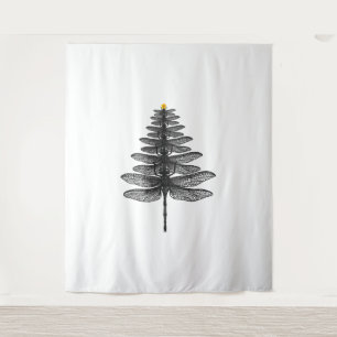 Tapiz Feliz insecto navideño Lover Xmas Dragonfly