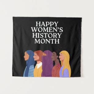 Tapiz Feliz mes de la historia de la mujer