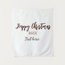 Tapiz Feliz Navidad a los detalles del año negro holi