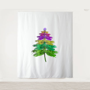 Tapiz Feliz Navidad Dragonfly Árbol de Navidad T Camisa