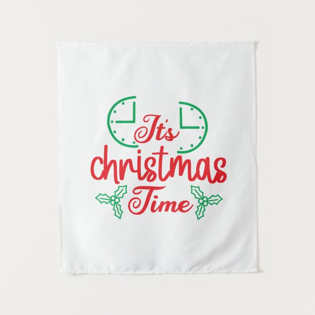 Tapiz Feliz Navidad Es Tiempo de Navidad (Anverso)