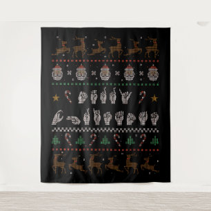 Tapiz Feliz Navidad - Lengua de Rótulo Americana ASL II