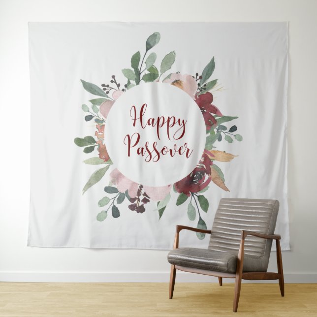 Tapiz Feliz Pascua - Decoración Pesach (In situ (horizontal))