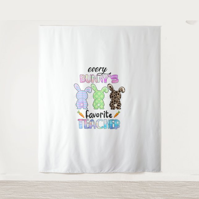 Tapiz Feliz Pascua Todos Los Conejitos Son Rabinos Maest (Anverso)