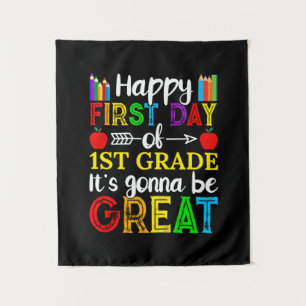 Tapiz Feliz Primer Día De Primer Grado