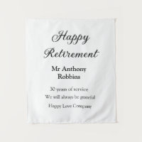 Feliz retiro añadir nombre años de servicio jubila