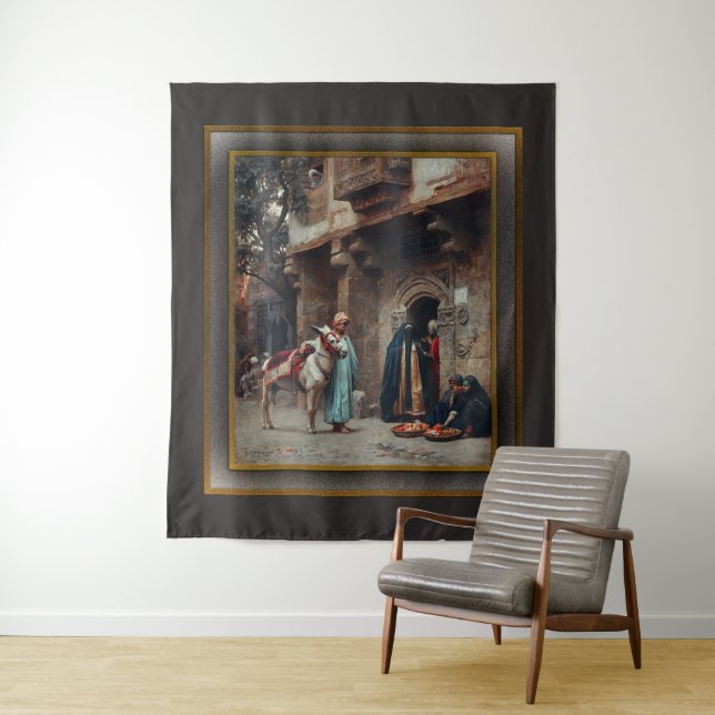 Tapiz Femmes Arabes Devant Une Porte (In situ)