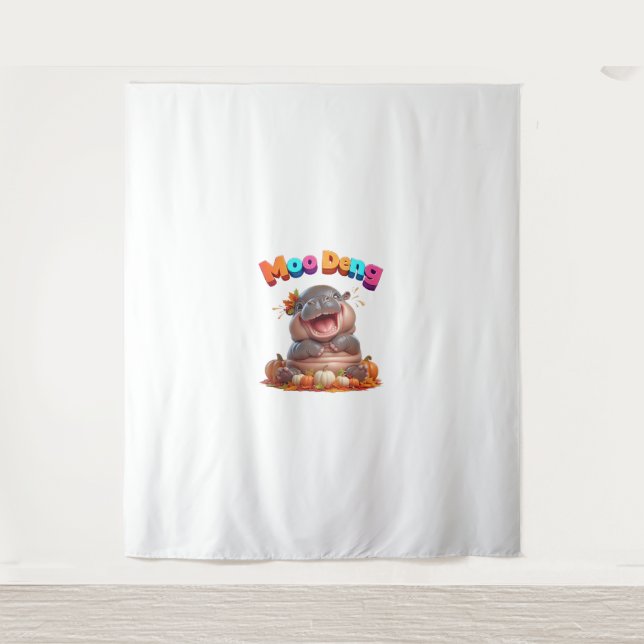 Tapiz ¡Festival de Foliage del Otoño de la Calabaza! MOO (Anverso)