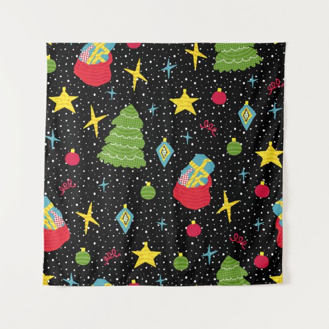 Tapiz Festividad de Año Nuevo: colorido sin foco. (Anverso)