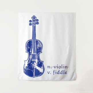 Tapiz Fiddle Not Violin Bluegrass Country Music Gift