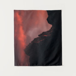 Tapiz Fiebre puesta de sol en las montañas