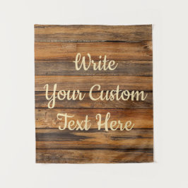 Tapiz Fiesta de Aniversario Rústico Foto Booth Madera de