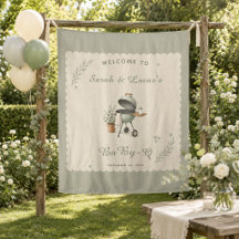 Fiesta de Baby-Q en verde salvia vintage para baby