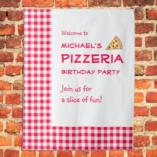 Tapiz Fiesta de Cumpleaños Infantil de Pizza (Subido por el creador)