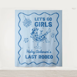 Tapiz Fiesta de Despedida de Soltera Rodeo Vaquera Disco