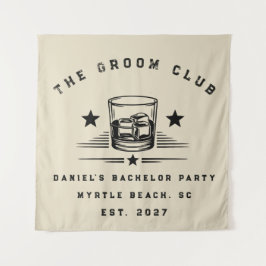 Tapiz Fiesta de Despedida de Soltero Personalizada con T