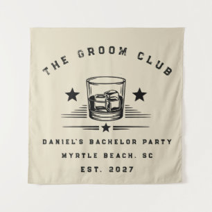 Tapiz Fiesta de Despedida de Soltero Personalizada con T