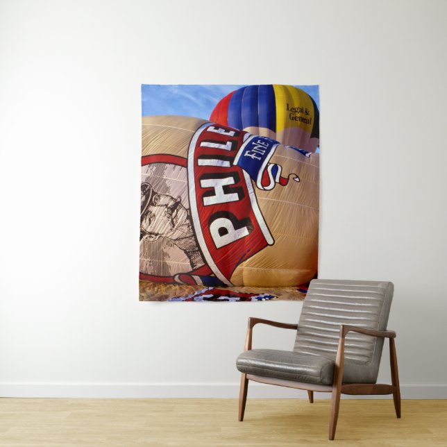 Tapiz Fiesta de globos aerostáticos. (In situ)