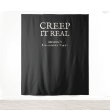 Fiesta de Halloween Creep it Real Negra