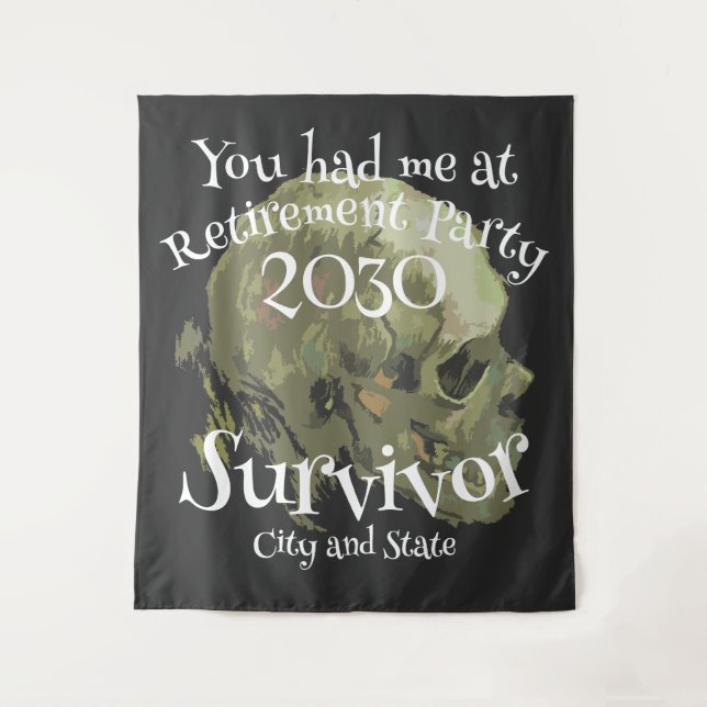 Tapiz Fiesta de jubilación 2024 2025 2026 2027 2028 2029 (Anverso)