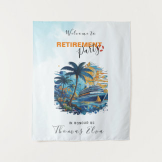 Tapiz Fiesta de Jubilación, caída de fondo