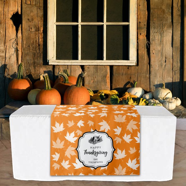 Tapiz Fiesta de la cena de Acción de Gracias Buffet Tabl (Thanksgiving Dinner Party Buffet Table Runner Tapestry)