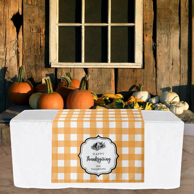 Tapiz Fiesta de la cena de Acción de Gracias Buffet Tabl (Thanksgiving Dinner Party Buffet Table Runner Tapestry)