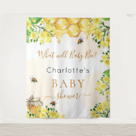 Tapiz Fiesta de revelación de género de abeja bebé en am