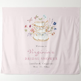 Tapiz Fiesta de té rosado