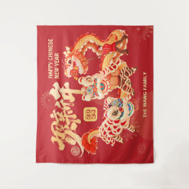 Tapiz Fiesta del año nuevo lunar chino Dragon 2024