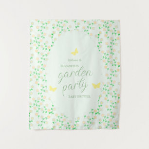 Tapiz Fiesta en el Jardín para Baby Shower de Género Neu