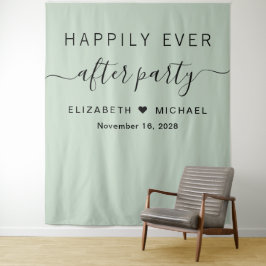 Tapiz Fiesta Felices Para Siempre Verde Salvia