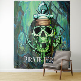Tapiz Fiesta pirata - Fondo del cráneo del barco