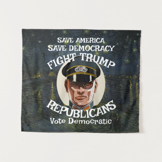 Tapiz Fiesta republicano de Trump Boda de Jubilación Gra (Anverso (horizontal))