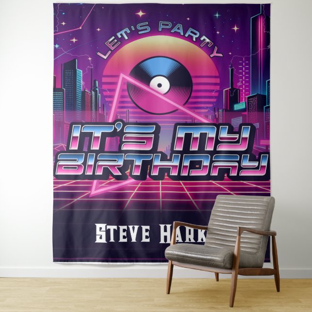 Tapiz Fiesta Rockin Vaporwave (In situ)