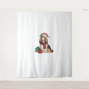 Tapiz Fiestas de perros hackers afganos celebran Santa D