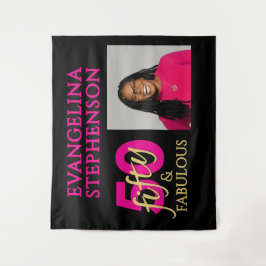 Tapiz Fifty and Fabulous Photo 50th Birthday