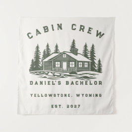Tapiz Fin de semana de camping personalizado para desped