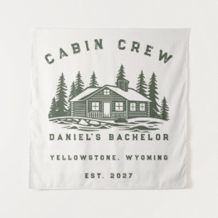 Tapiz Fin de semana de camping personalizado para desped