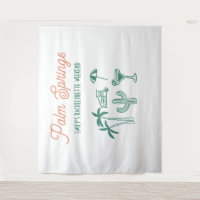 Fin de semana de soltera rosa Palm Springs dibujad